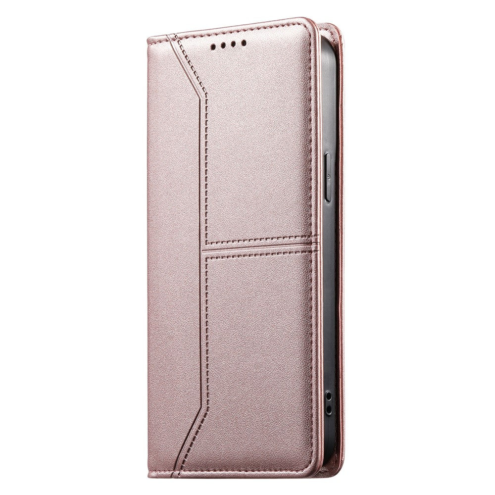 Wallet Stand Case For Xiaomi Poco X8 Pro Max 5G  /  Redmi Turbo 5 Max 5G Line Splicing TPU PU Leather Phone Cover
