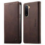 DIERFENG DF-019 Leather Wallet Case for Xiaomi Poco C85x 5G / Redmi A7 Pro 4G (171.56mm) / Redmi A7 Pro 5G Magnetic Flip Cover with Card Slots RFID Blocking