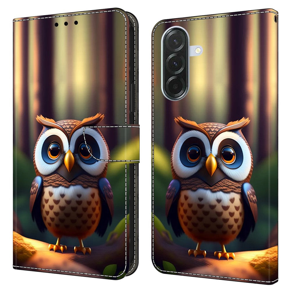 For Samsung Galaxy A27 5G Leather Case Pattern Printing Stand Flip Phone Cover
