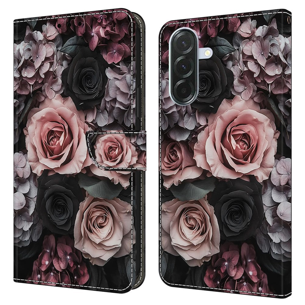 For Samsung Galaxy A27 5G Leather Case Pattern Printing Stand Flip Phone Cover