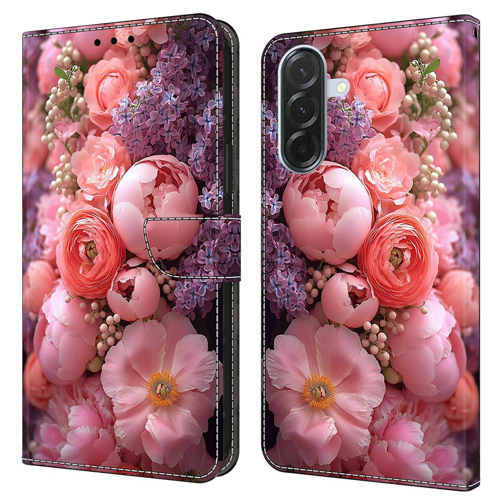 For Samsung Galaxy A27 5G Leather Case Pattern Printing Stand Flip Phone Cover