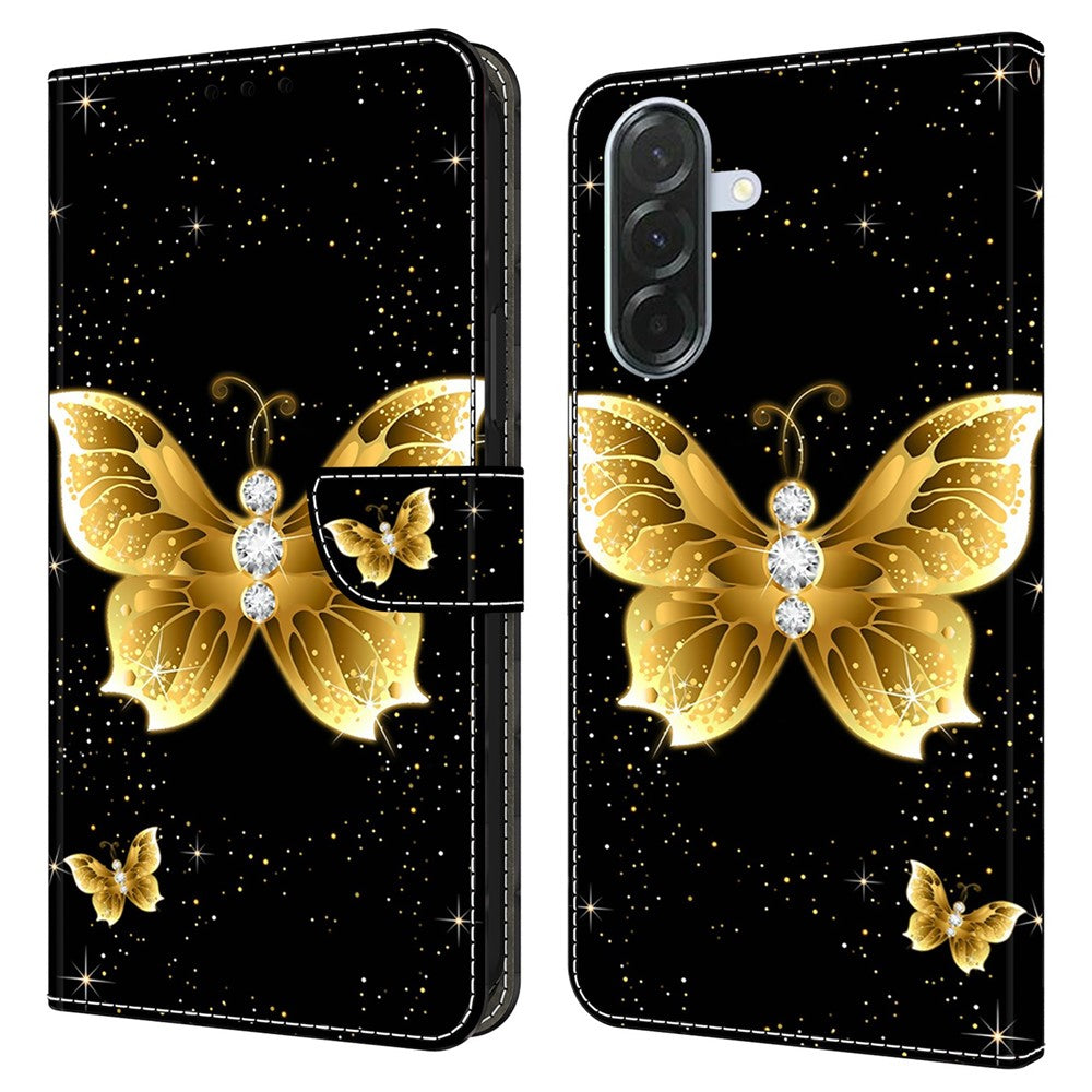 For Samsung Galaxy A27 5G Leather Case Pattern Printing Stand Flip Phone Cover