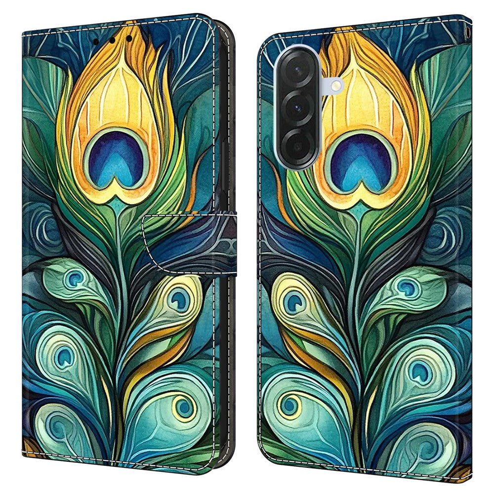 For Samsung Galaxy A27 5G Leather Case Pattern Printing Stand Flip Phone Cover