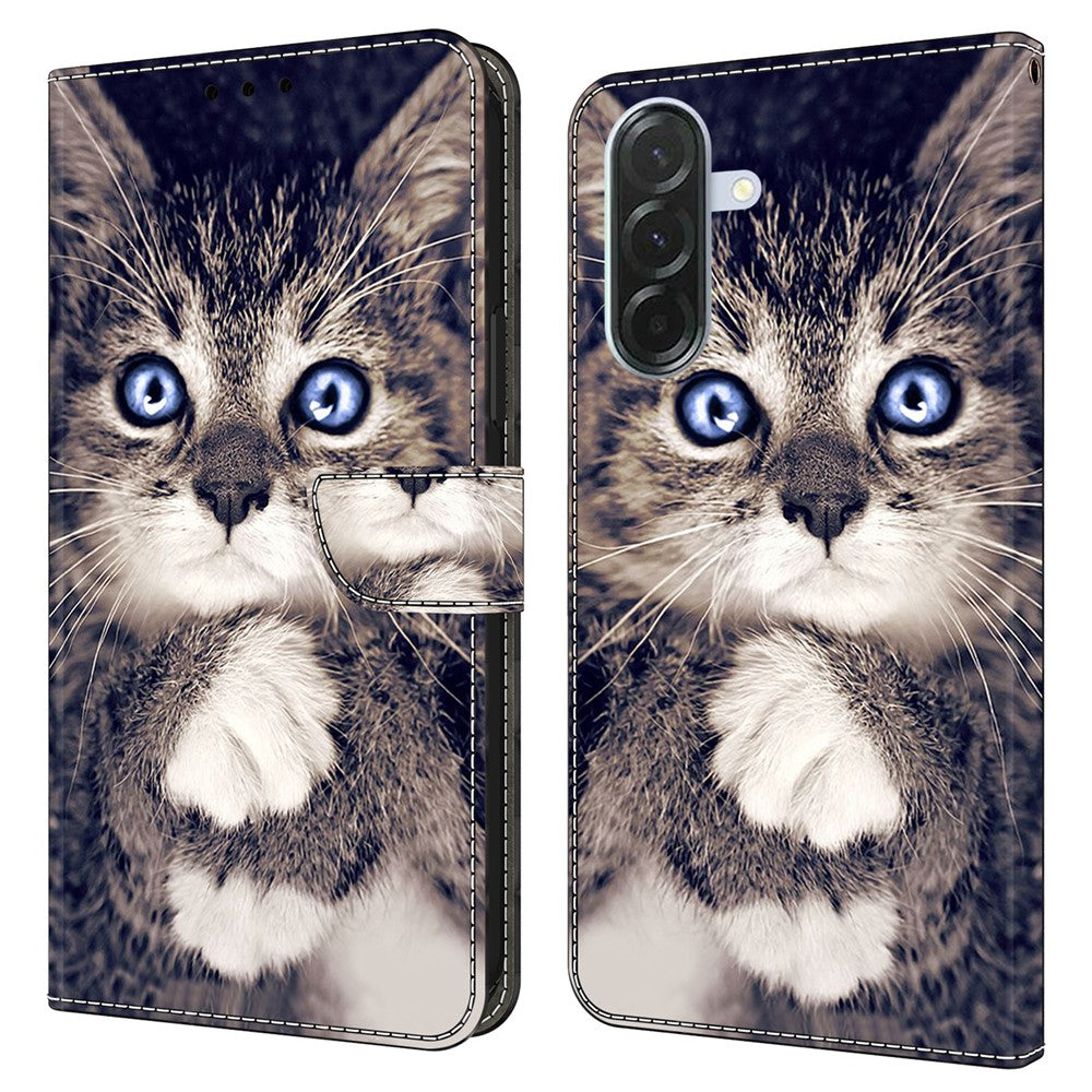 For Samsung Galaxy A27 5G Leather Case Pattern Printing Stand Flip Phone Cover