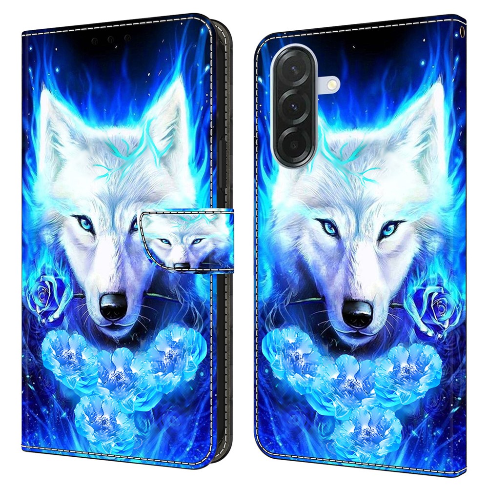 For Samsung Galaxy A27 5G Leather Case Pattern Printing Stand Flip Phone Cover