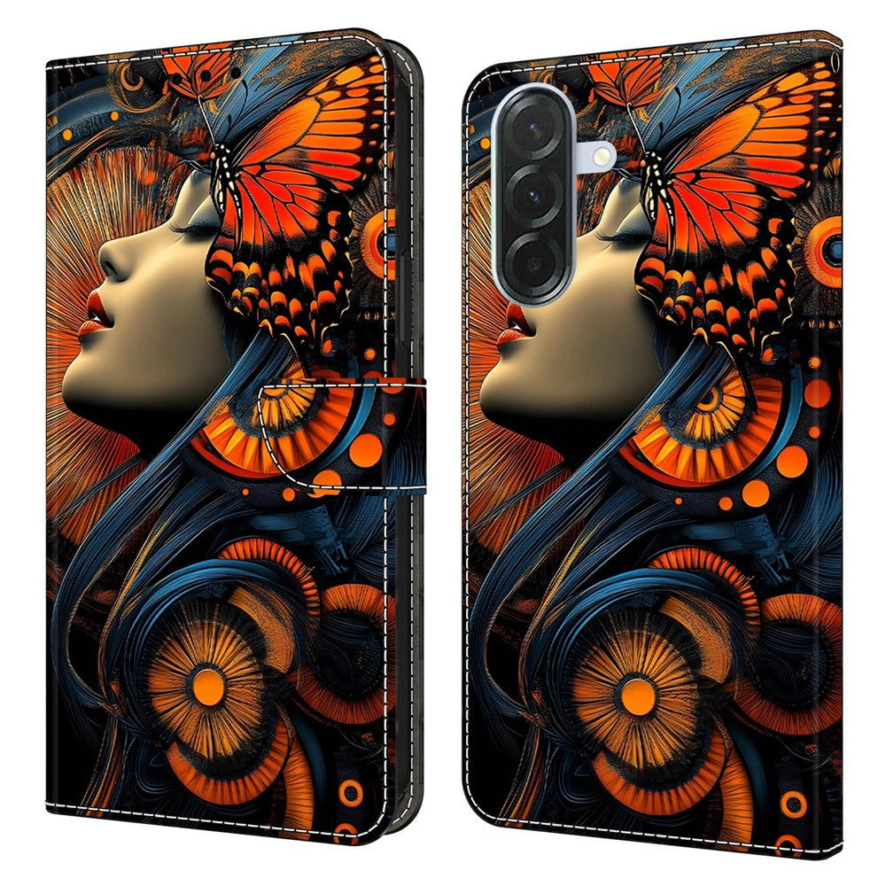 For Samsung Galaxy A27 5G Wallet Case Foldable Stand Pattern Printing PU Leather Flip Phone Cover