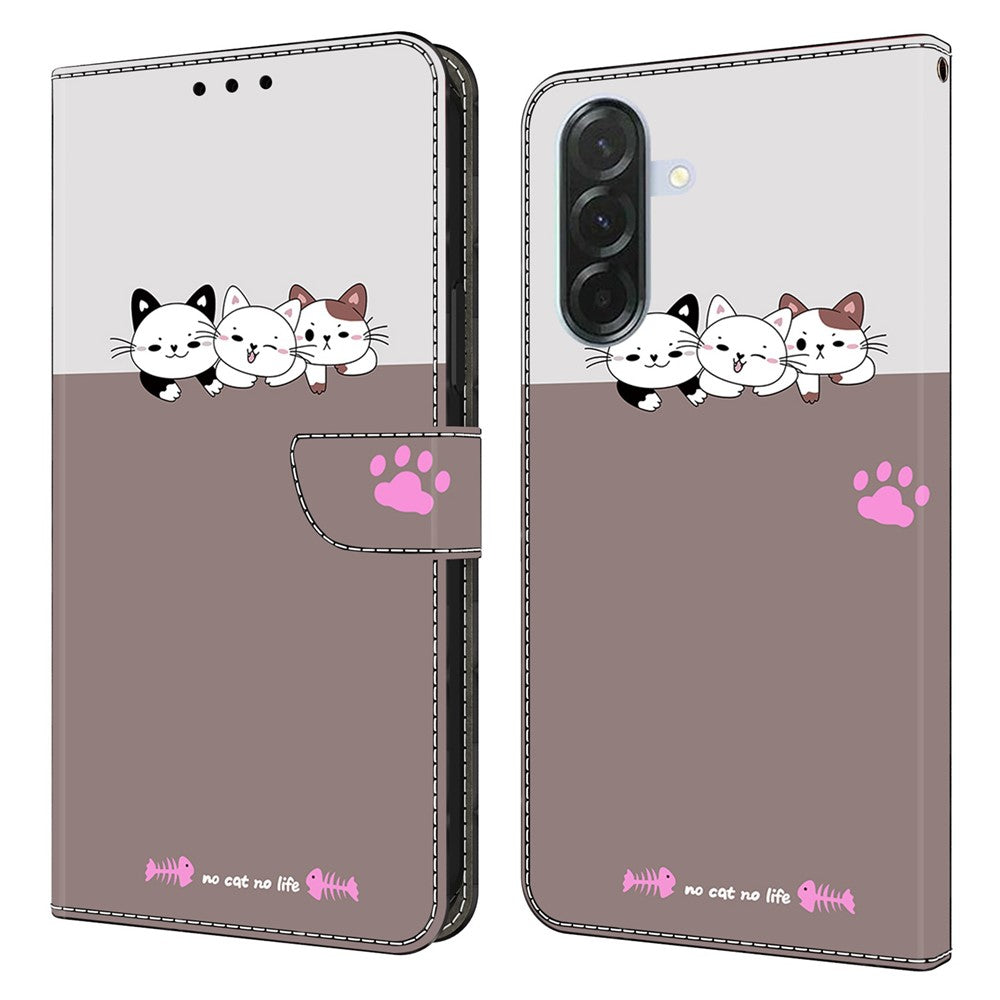 For Samsung Galaxy A27 5G Wallet Case Foldable Stand Pattern Printing PU Leather Flip Phone Cover
