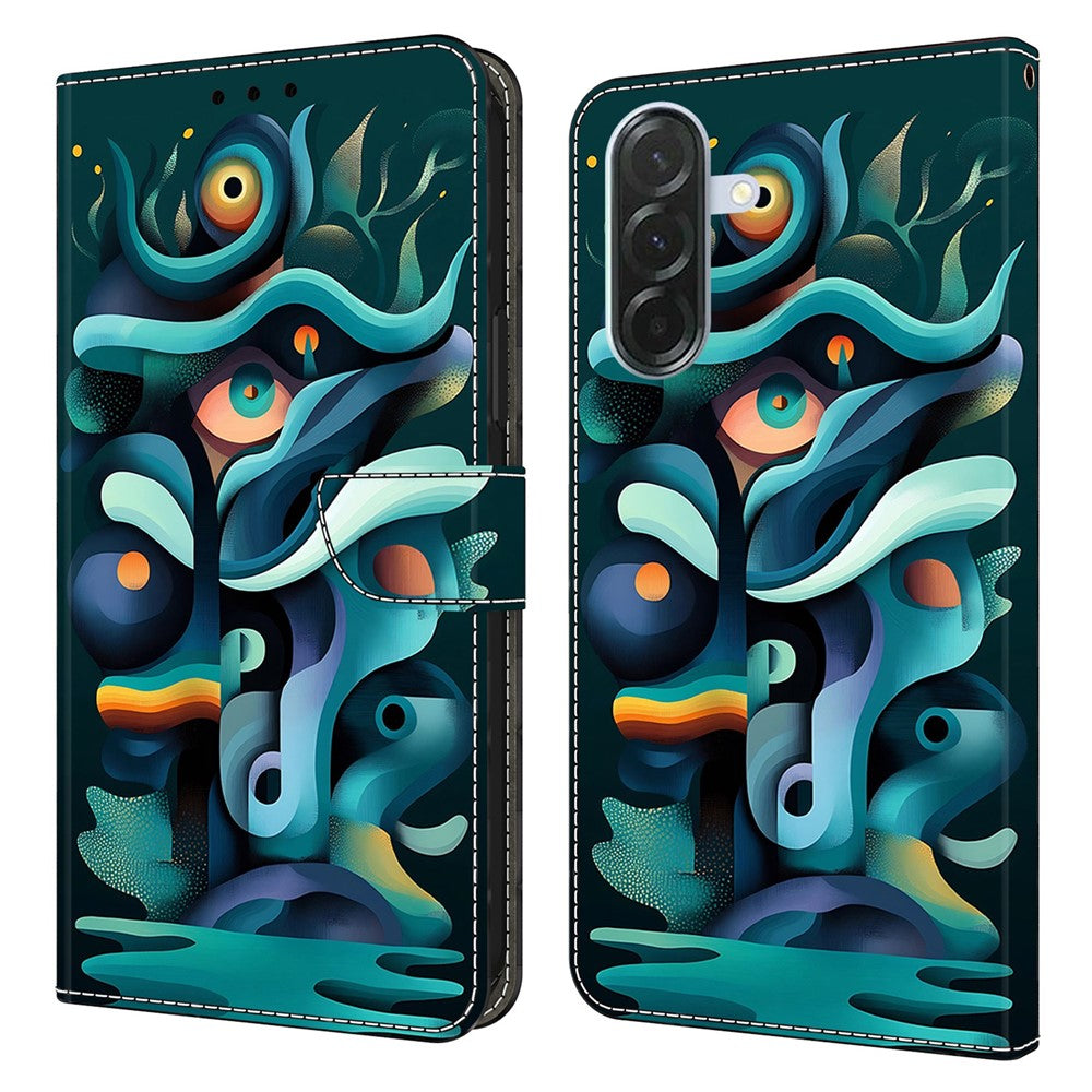 For Samsung Galaxy A27 5G Wallet Case Foldable Stand Pattern Printing PU Leather Flip Phone Cover
