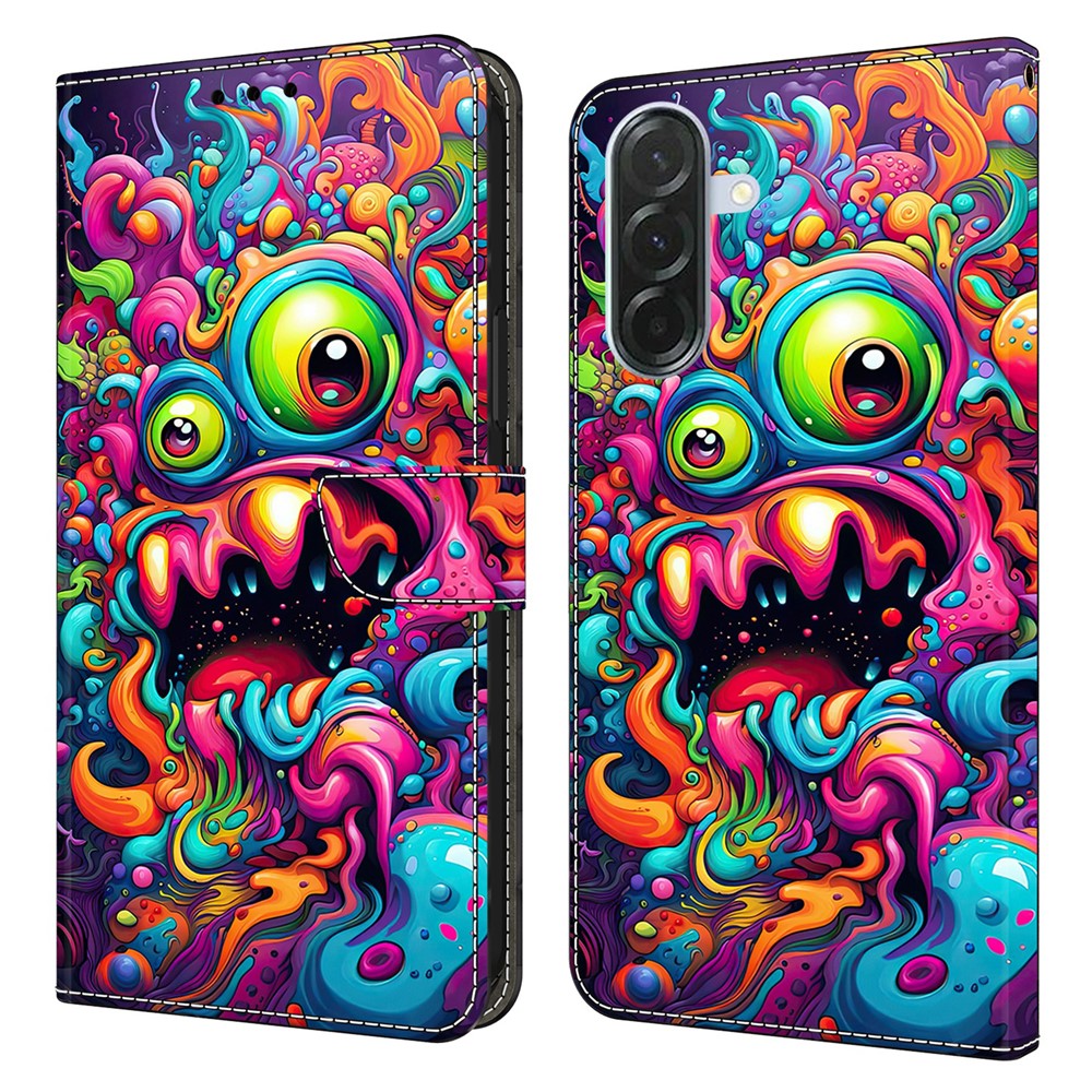 For Samsung Galaxy A27 5G Wallet Case Foldable Stand Pattern Printing PU Leather Flip Phone Cover