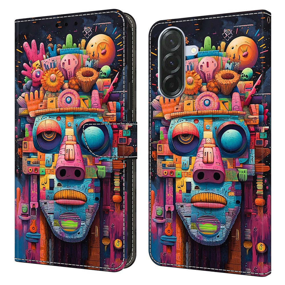 For Samsung Galaxy A27 5G Wallet Case Foldable Stand Pattern Printing PU Leather Flip Phone Cover