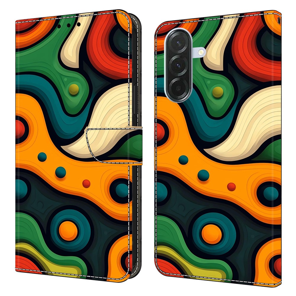 For Samsung Galaxy A27 5G Wallet Case Foldable Stand Pattern Printing PU Leather Flip Phone Cover