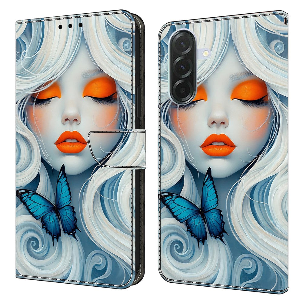 For Samsung Galaxy A27 5G Wallet Case Foldable Stand Pattern Printing PU Leather Flip Phone Cover