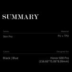 Dux Ducis För Honor 600 Pro 5G / Honor 600 5G Skal Skin Pro Series Läder Stativskydd Korthållare