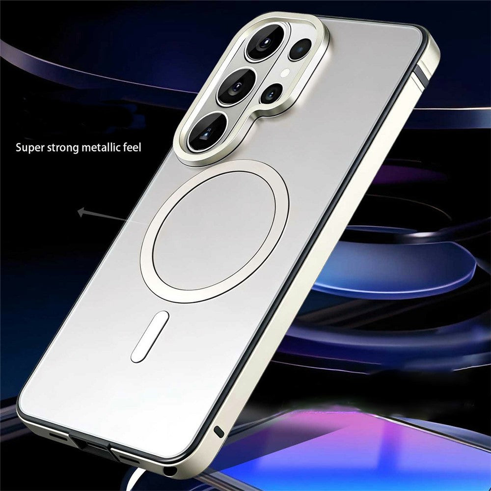 Magnetiskt skal för Samsung Galaxy S26 Ultra med metallram och PC-baksida