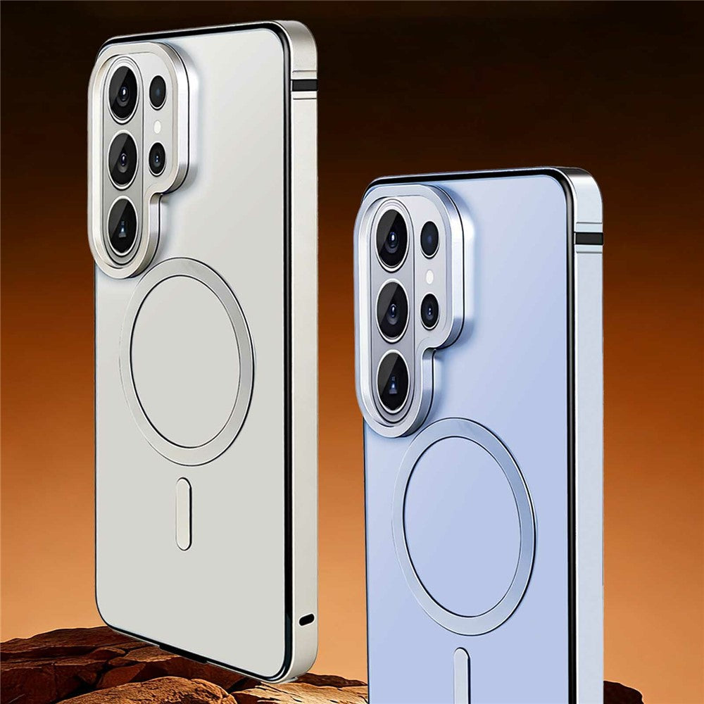 Magnetiskt skal för Samsung Galaxy S26 Ultra med metallram och PC-baksida