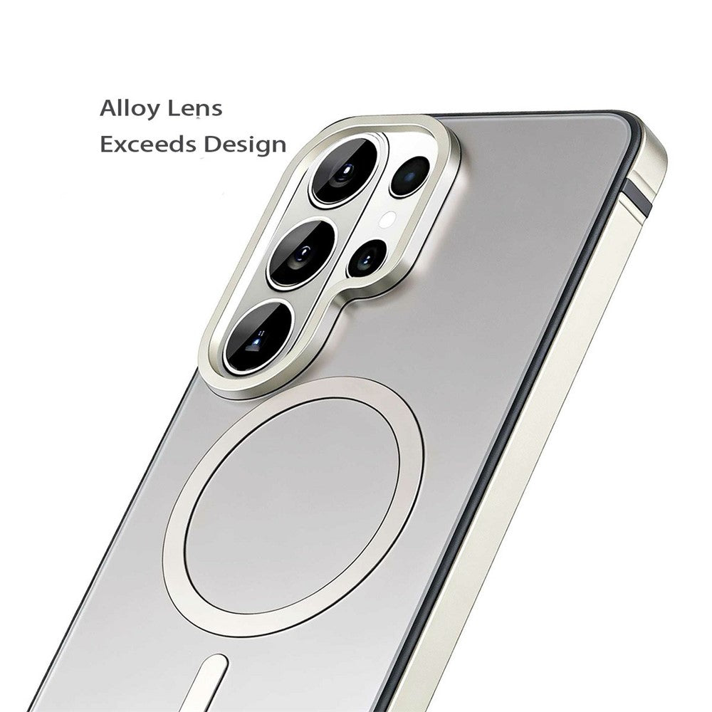 Magnetiskt skal för Samsung Galaxy S26 Ultra med metallram och PC-baksida