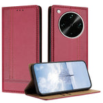 For Oppo Find X9 Ultra 5G Case L-Shaped Grid Pattern Leather Stand Phone Cover with Card Slots