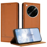 For Oppo Find X9 Ultra 5G Case L-Shaped Grid Pattern Leather Stand Phone Cover with Card Slots