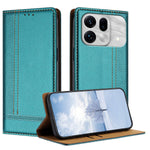 For Oppo Find X9s Pro 5G Case L-Shaped Grid Pattern Leather Stand Phone Cover with Card Slots