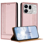 For Oppo Find X9s Pro 5G Case L-Shaped Grid Pattern Leather Stand Phone Cover with Card Slots