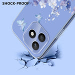 For Honor X8d 4G Case Butterfly Floral Pattern Printing TPU Phone Back Cover