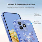 For Honor X8d 4G Case Butterfly Floral Pattern Printing TPU Phone Back Cover