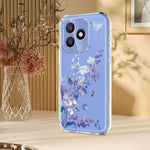 For Honor X8d 4G Case Butterfly Floral Pattern Printing TPU Phone Back Cover