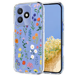 For Honor X8d 4G Case Butterfly Floral Pattern Printing TPU Phone Back Cover