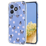 For Honor X8d 4G Case Butterfly Floral Pattern Printing TPU Phone Back Cover