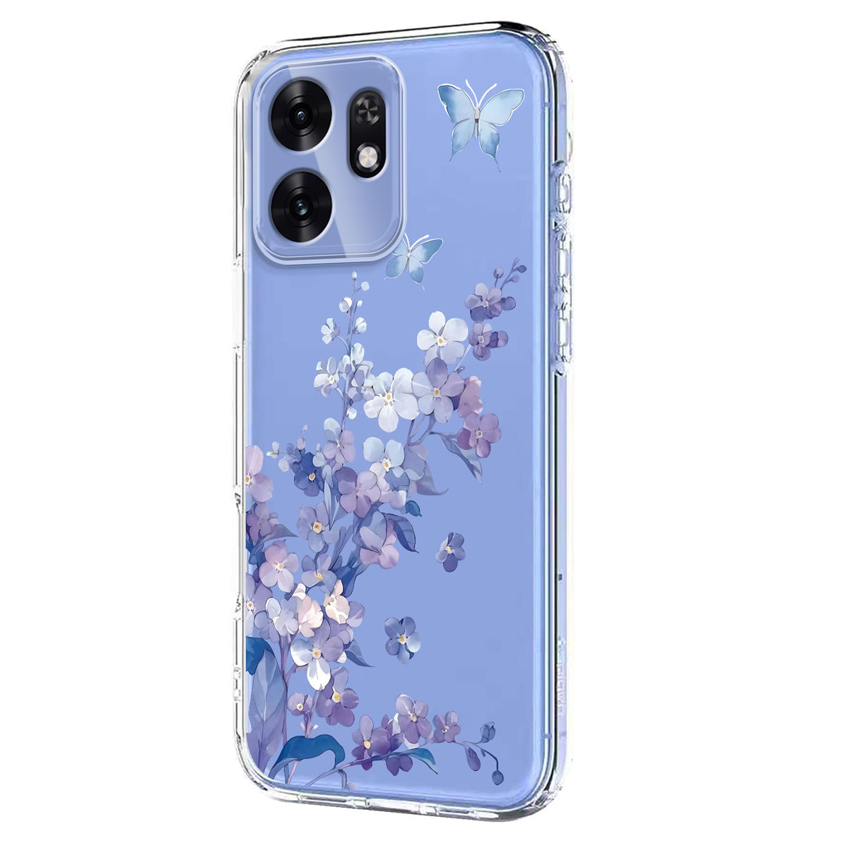 For Honor Play 60A 5G / Honor Play 80 5G / Honor X6d 5G Case Butterfly Floral Pattern Printing TPU Phone Back Cover