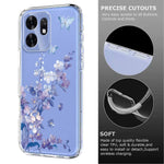 For Honor Play 60A 5G / Honor Play 80 5G / Honor X6d 5G Case Butterfly Floral Pattern Printing TPU Phone Back Cover