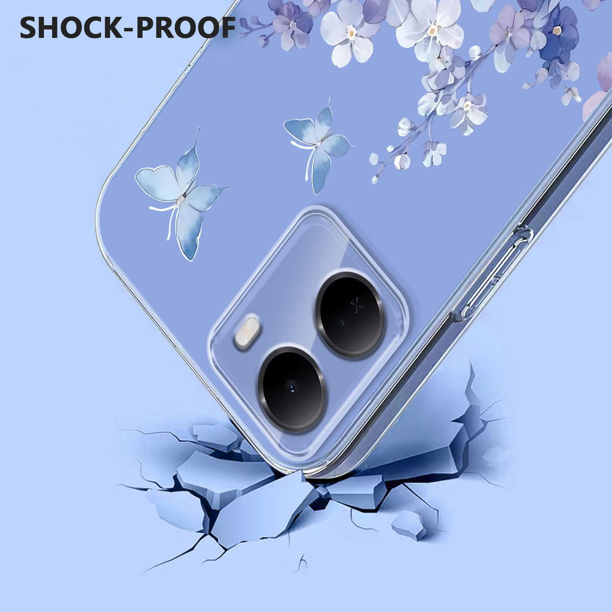For Xiaomi Redmi 15a 5G Case Butterfly Floral Pattern Printing TPU Phone Back Cover