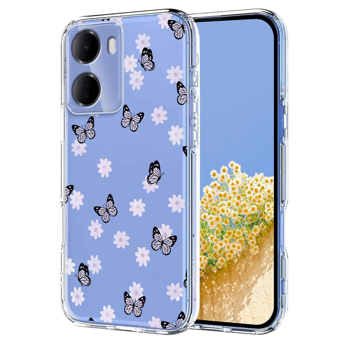 For Xiaomi Redmi 15a 5G Case Butterfly Floral Pattern Printing TPU Phone Back Cover