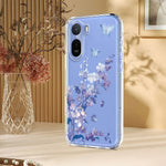 For Xiaomi Redmi A7 Pro 4G (171.56mm) / Poco C85x 5G Case Butterfly Floral Pattern Printing TPU Phone Back Cover
