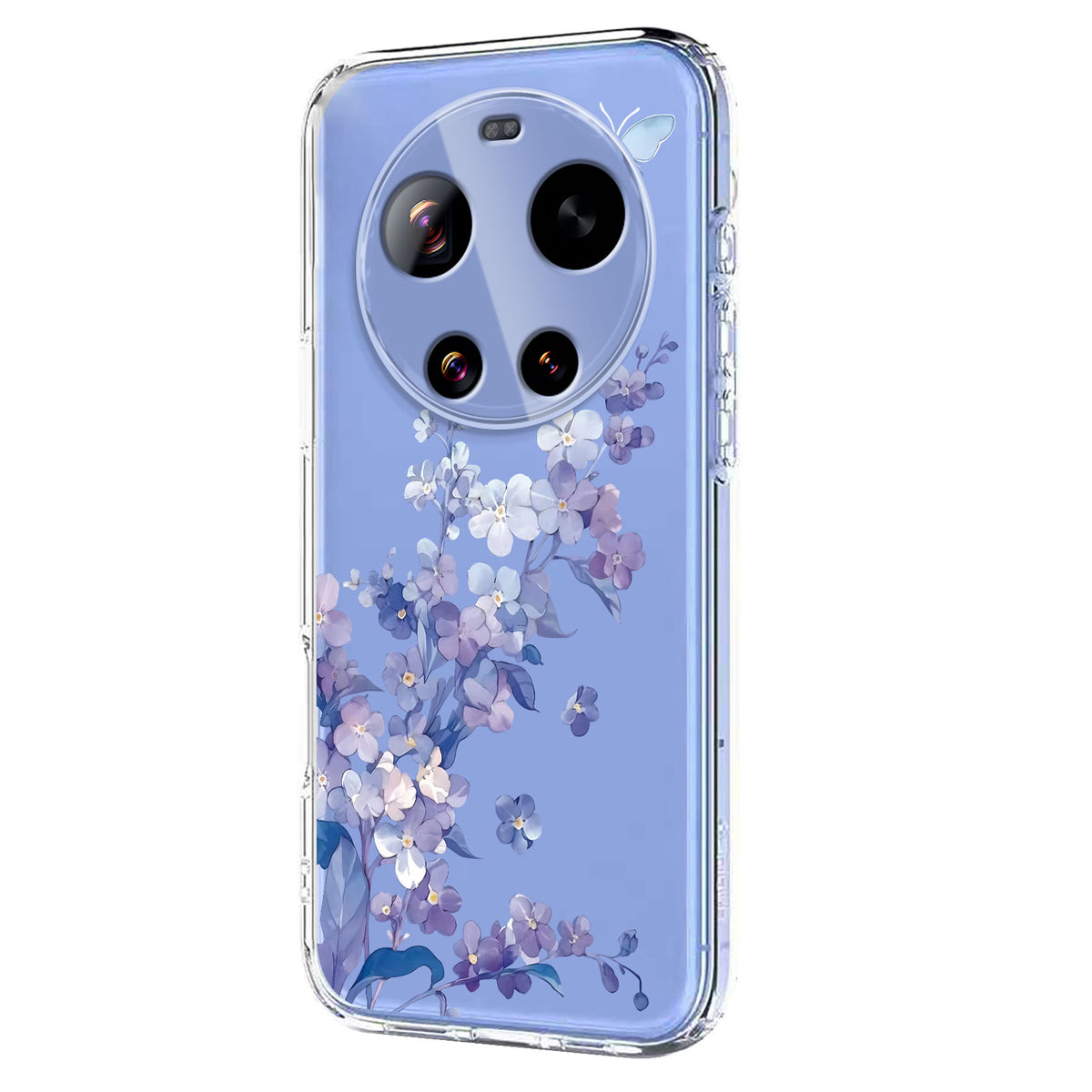 For Xiaomi 17 Ultra 5G Case Butterfly Floral Pattern Printing TPU Phone Back Cover