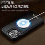 CaseMe för iPhone 15 Pro C69-serien magnetiskt skal läderbelagt TPU-mobilskydd