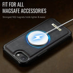 CaseMe For iPhone 16e / iPhone 17e C69 Series Magnetic Case Leather Coated TPU Phone Cover