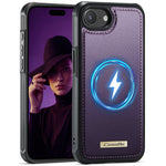 CaseMe For iPhone 16e / iPhone 17e C69 Series Magnetic Case Leather Coated TPU Phone Cover