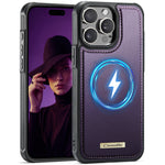 CaseMe For iPhone 14 Pro Max C69 Series Magnetic Case Leather Coated TPU Phone Cover