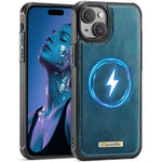 CaseMe For iPhone 13 C69 Series Magnetic Case Leather Coated TPU Phone Cover