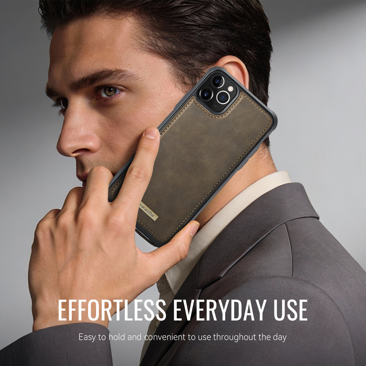 CaseMe For iPhone 11 Pro Max C69 Series Magnetic Case Leather Coated TPU Phone Cover