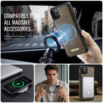 CaseMe For iPhone 11 Pro Max C69 Series Magnetic Case Leather Coated TPU Phone Cover