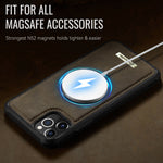 CaseMe For iPhone 11 Pro Max C69 Series Magnetic Case Leather Coated TPU Phone Cover