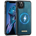 CaseMe For iPhone 11 Pro Max C69 Series Magnetic Case Leather Coated TPU Phone Cover