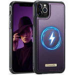 CaseMe For iPhone 11 Pro Max C69 Series Magnetic Case Leather Coated TPU Phone Cover
