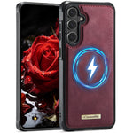 CaseMe For Samsung Galaxy S26 C69 Series Magnetic Case Leather Coated TPU Phone Cover