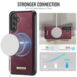 CaseMe For Samsung Galaxy S26 C69 Series Magnetic Case Leather Coated TPU Phone Cover
