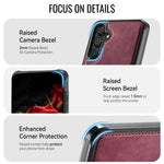 CaseMe For Samsung Galaxy S26 C69 Series Magnetic Case Leather Coated TPU Phone Cover