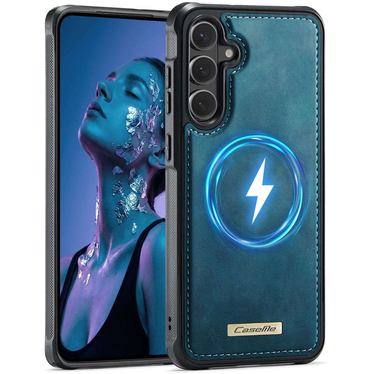 CaseMe For Samsung Galaxy S26 C69 Series Magnetic Case Leather Coated TPU Phone Cover