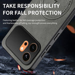 WANLONFENG For Honor 600 5G SD1 Series Magnetisk Cover Nappa Tekstur PC TPU Telefoncover